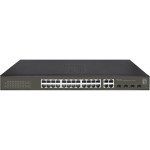 Stikalo 24x GE GES-2128P 4xGSFP 19" 380W 24xPoE+