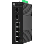 Stikalo 6x GE IGS-2106 2x SFP. 4x RJ45 črne barve