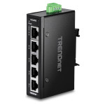 TRENDnet TI-ELC50 industrijsko mini stikalo Ethernet s 5 vrati, DIN le