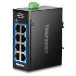 TRENDnet TI-GLC80 8-portni gigabitni industrijski DIN-letev mini stika