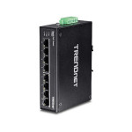 TRENDnet TI-PG80 8-portni ojačani industrijski Gigabit PoE+ DIN-rail s