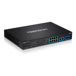 TRENDnet TPE-3012LS 12-portno gigabitno PoE+ upravljano stikalo za nad