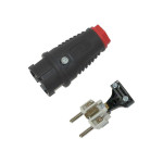 Vtikač Schuko polna guma IP44