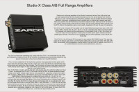 Zapco ST-4X SQ 4-Channel Class AB Studio-X Series Car Amplifier