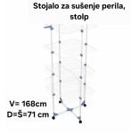 Stojalo za sušenje perila, stolp