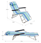 Ležalnik za sončenje za plažo, dom ali kamp