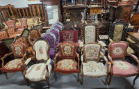 ANTIKA NASTRAN STARINSKI STOLI FOTELJI ZOFE TROSEDI SEDEŽNE GARNITURE