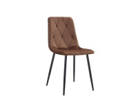 Jedilni stol MILA velvet rjava