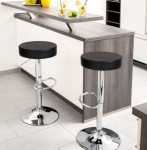 Komplet dveh oblazinjenih barskih stolov - Z DOSTAVO