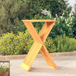 vidaXL Zložljiv stolček 40x32,5x70 cm trdna tikovina