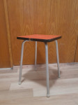 Vintage aluminij stolček iz 60-ih