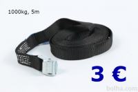 Samozatezni povezovalni trak - 1000 kg, 5m- gurtna z zaponko