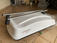 Strešni kovček NORDRIVE 330l, NOSILCI za na sani