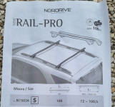 Standardni strešni nosilci 108cm za pritrditev na sani