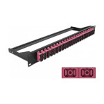 19″ LWL patchpanel 24-port SC Duplex vijoličen