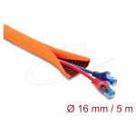 DELOCK zaščitni tulec za kable, samozaklepni, dvoslojni, 5 m x 16 mm,