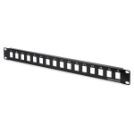 DIGITUS patch panel 1U 16-portni neoklopljen črne barve