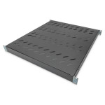 DIGITUS polica 1U 44x482x500-780mm do 50kg črna, spremenljiva