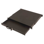 DIGITUS predal 1U 483 mm črne barve z zaklepanjem