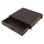 DIGITUS predal 2U 483 mm črne barve z zaklepanjem