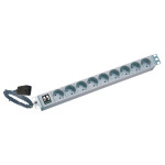 KG16A9SCH-RACK 19" razdelilnik 16A IEC C14 konektor > 9x Schuko vti