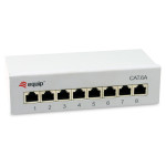 Opremljena patch plošča 8x RJ45 Cat6A FTP 1U keystone montaža velika