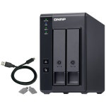 QNAP TR-002 ohišje za trdi disk SSD 2-režni USB-C RAID
