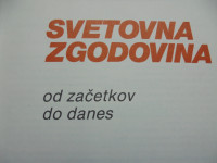 SVETOVNA ZGODOVINA-OD ZAČETKOV DO DANES-KNJIGA