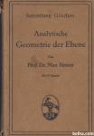Analytische Geometrie der Ebene Max Simin (analitična geomet