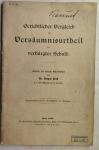 Gerichtlicher Vergleich (pravo, zamudna sodba) / Gregor Krek, 1903