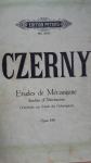 GLASBA-NOTE.CZERNY,Etudes de Mecanisme.Opus 849.EDITION PETERS