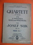 GLASBA-NOTE.JOSEF SUK.QUARTETT (B DUR) FUR 2 VIOLINEN,VIOLA