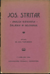 Jos. Stritar : analiza njegovega življenja in delovanja / spisal Jos.