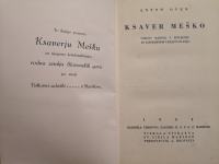 Ksaver Meško / Anton Oven, 1934
