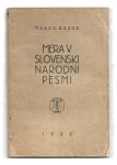MERA V SLOVENSKI NARODNI PESMI, Marko Bajuk, 1928 - POEZIJA, PESNIŠTVO