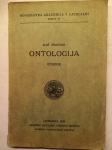 Ontologija : učbenik / Aleš Ušeničnik, 1924