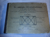 Redka knjiga 1883 – Tehnično risanje železnih konstrukcij, kovaštvo