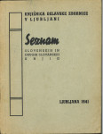 Seznam slovenskih in drugih slovanskih knjig