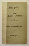 Uvod v krščansko sociologijo / spisal Aleš Ušeničnik, 1920