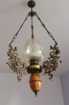 3 STROPNE SVETILKE IZ MESINGA IN LESA PO 25eur