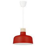 NOVO Stropna viseča luč Ikea Bunkeflo rdeča