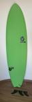 TORQ Surfboard Softboard 6.10 Fish Green + smerniki