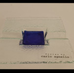 DOM - dekoracija ■Carlo Agnello steklen svečnik ■nov