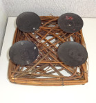 Svečnik za advent cca 25 x 25 cm