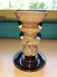 Svečnik iz keramike,za srednje debelo svečo