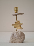 Zlat svečnik z kamnom znamke Pfeifer