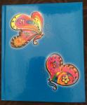 Izre SPOMINSKA KNJIGA, dnevnik, avtogrami Butterfly modra - NOVO