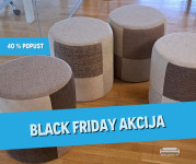 BLACK FRIDAY! ODPRODAJA TABURE - tkanina sortirano