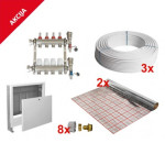 KOMPLET ZA TALNO GRETJE do 60m2, CENTRALNO OGREVANJE, ALUMPLAST, PEX,
