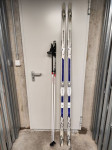 Tekaške smuči Madshus 200cm, palice SWIX